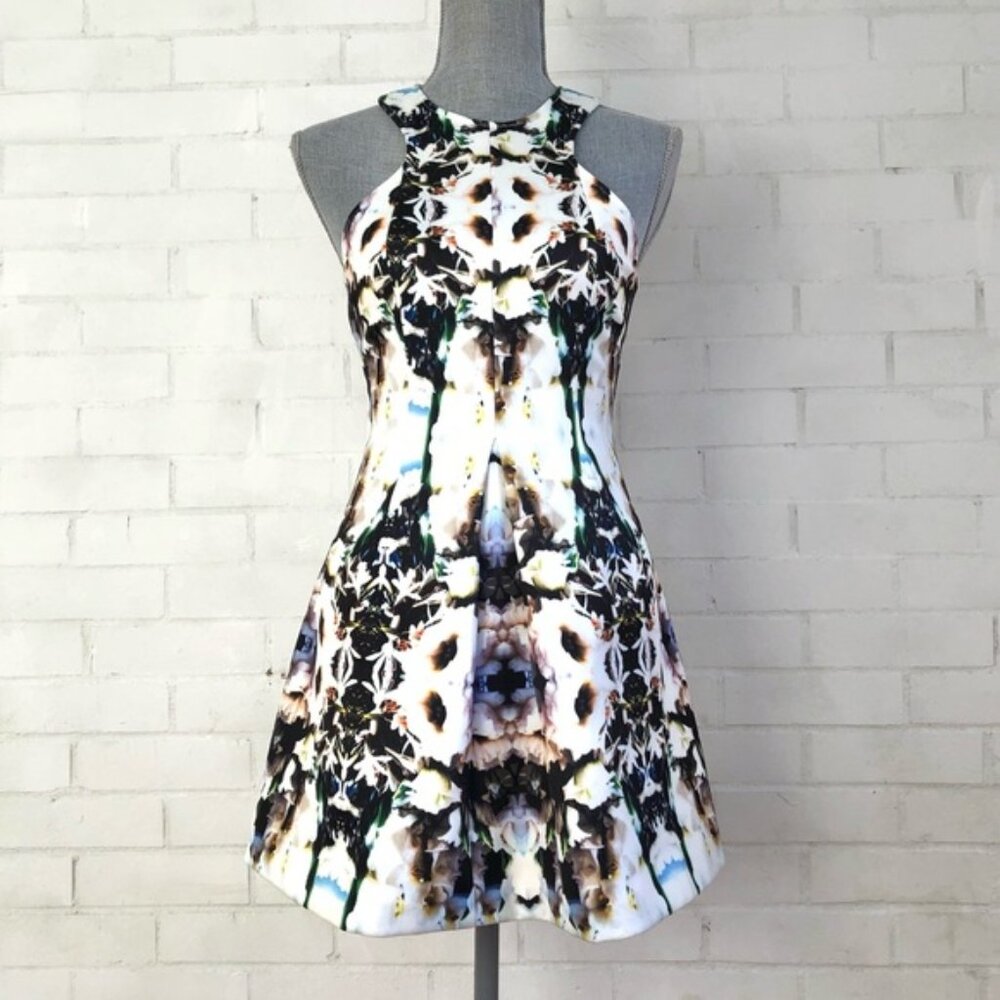 Finders Keepers geometric neoprene dress size small